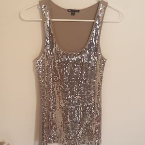 🌼3 for 22🌼Silver Sequin Gap Tank sz sm